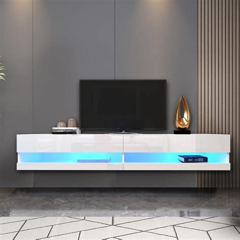 Wall Mounted Floating Tv Stand Entertainment Tv Stand Large Tv Stand Tv Base Stand