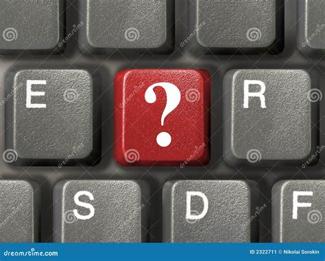 Keyboard With Question Key Stock Image Image Of Feedback