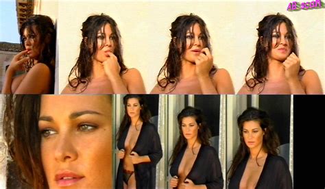 naked manuela arcuri in making of calendar panorama 2001