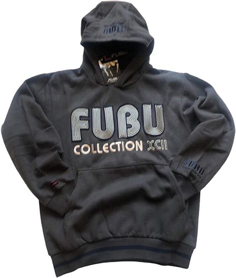 Fubu Vintage Brand Grey Hoodie Uk Clothing