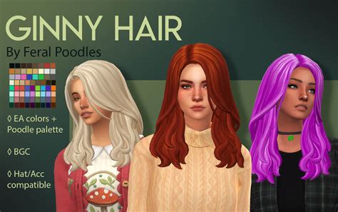 Ginny Hair Ts4 Maxis Match Cc A Long Pretty Best Sims Mods