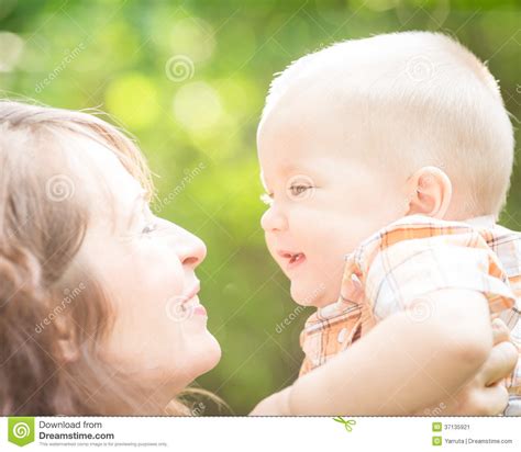 Happy Mother And Baby Boy Stock Image Image Of Child
