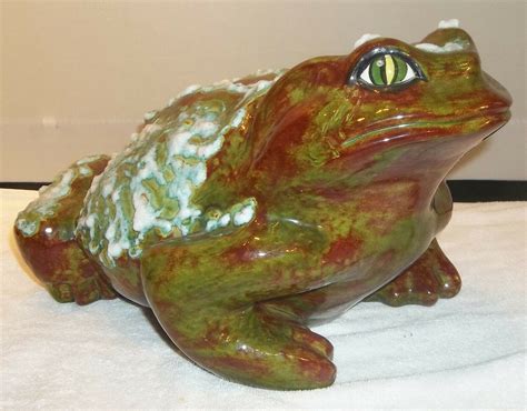 Vintage Mid Century Arnels Large Ceramic Garden Frog Toad Etsy