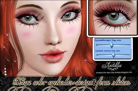 My Sims 3 Blog Mega Color Eyelashes Updated 19 Sliders By Sintiklia
