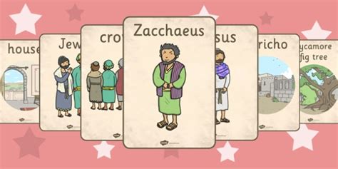 Zacchaeus The Tax Collector Bible Story Display Posters Poster
