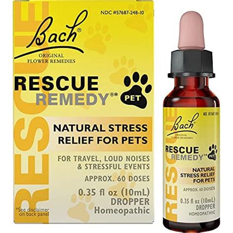 Bach Rescue Remedy Pet Dropper 10ml Natural Stress
