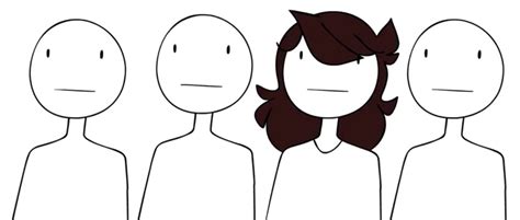 jaiden animations style is simplistic and usually only distinguishes important characters