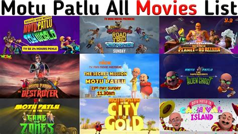 Motu Patlu All Movies List In Hindi Youtube