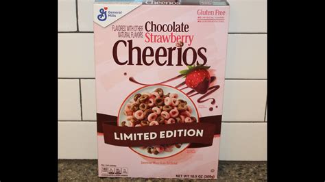 Chocolate Strawberry Cheerios Cereal Review Youtube