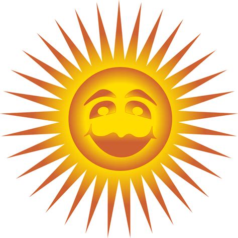 Sun Happy Face Smile Smiley Free Photo Vector Graphics Clipart Full