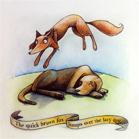 What once was a lazy dog became a brown fox and what was one a brown fox became a white dog that was lazy. Seeds of Love: The quick brown fox jumps over the lazy dog