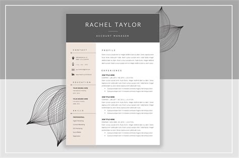 The cover letter is your first introduction to the person who may hire you, and its goal should be to make. Resume Template & Cover Letter | Creative Cover Letter ...
