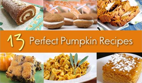13 Perfect Pumpkin Recipes For Fall Pumpkin Recipes Fall Recipes