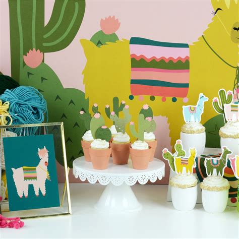 Cactus And Llama Party Cactus And Llama Llama Party Party Packs