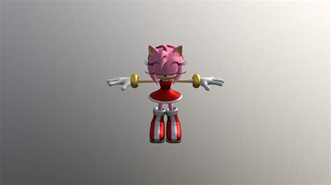 amy rose a 3d model collection by jamallamb24 sketchf