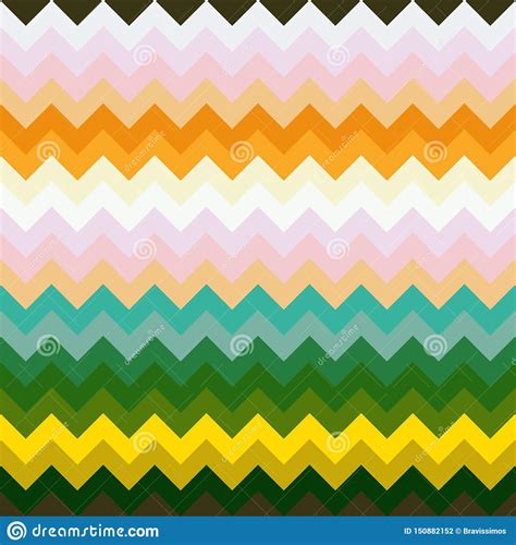 Chevron Pattern Background Zigzag Geometric Vintage Stock Illustration