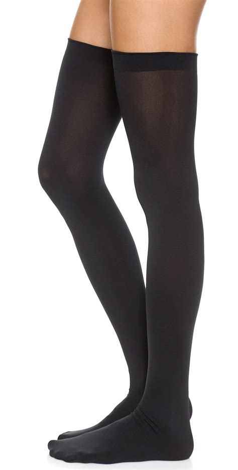 Wolford Fatal Seamless Stay Up Tights One Color Editorialist