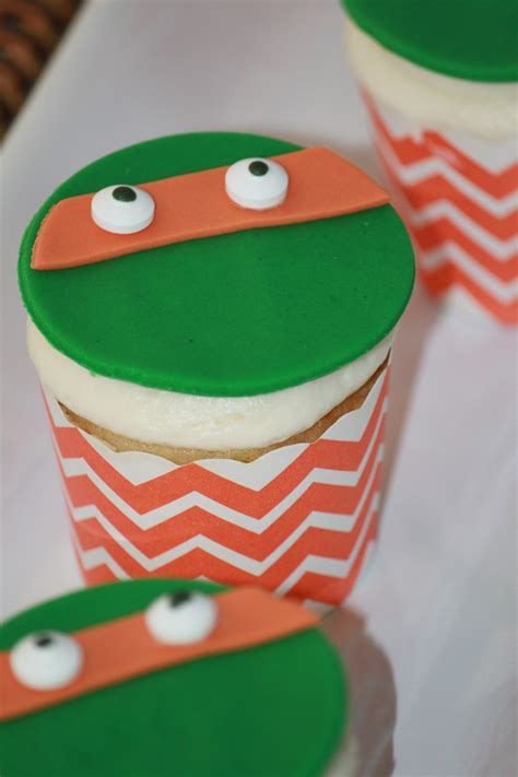 Teenage Mutant Ninja Turtles Michelangelo Cupcakes Pennys Food Blog