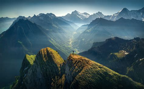 Wallpapers Bernese Highlands Berner Oberland Swiss Alps Mountains