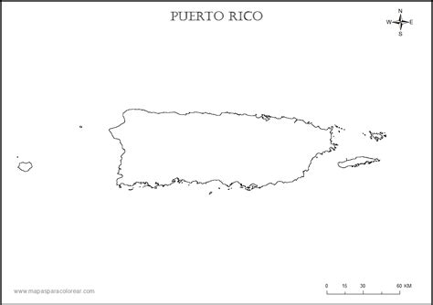 Mapa Politico De Puerto Rico En Blanco