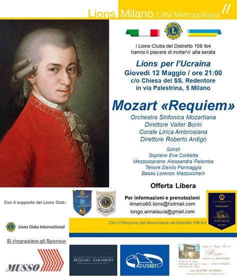 Requiem Di Mozart A Milano Corale Lirica Ambrosiana