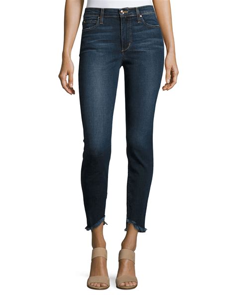 Joes Jeans The Charlie Ankle Skinny Jeans With Frayed Hem Tania