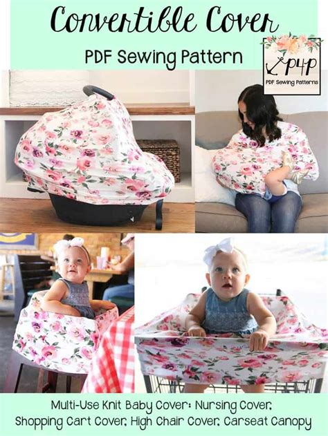 Car Seat Cover Pdf Sewing Pattern Multi Use Baby Product