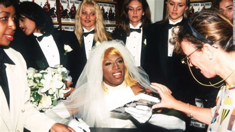 Remember When Dennis Rodman Wore A Wedding Dress Cnn Style
