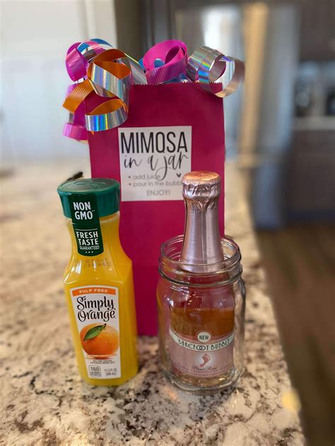 Printable Mimosa In A Jar Tags 3x3 Amy Cordray