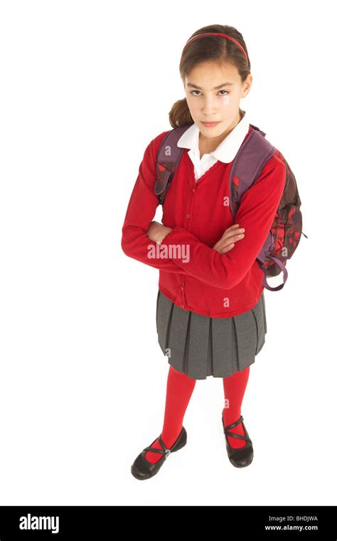 Schoolgirl Uniform Cut Out Stock Images And Pictures Alamy