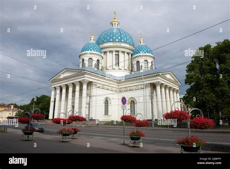 Saint Petersburg Russia August 21 2021 View Of The Cathedral Of