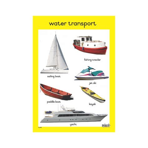 Theme Water Transport A3 Single Chart Grow Learning Company