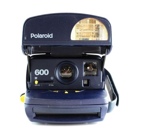 Vintage Polaroid One Step Express Instant Camera 600 Film Blue Works