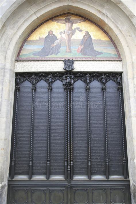 Puerta De La Iglesia De Todos Los Santos Wittenberg
