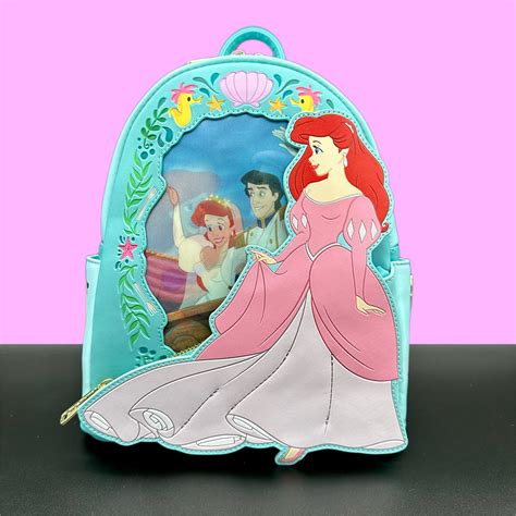 the little mermaid princess lenticular loungefly mini backpack get ready comics
