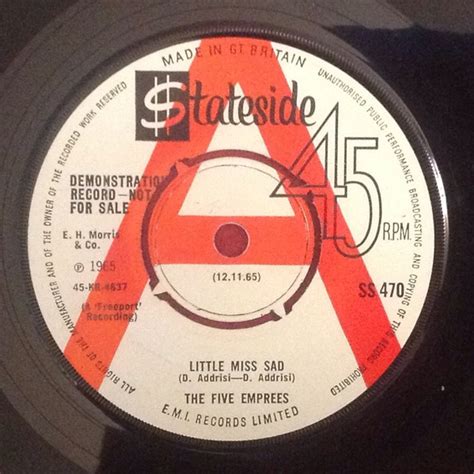the five emprees little miss sad hey lover 1965 vinyl discogs