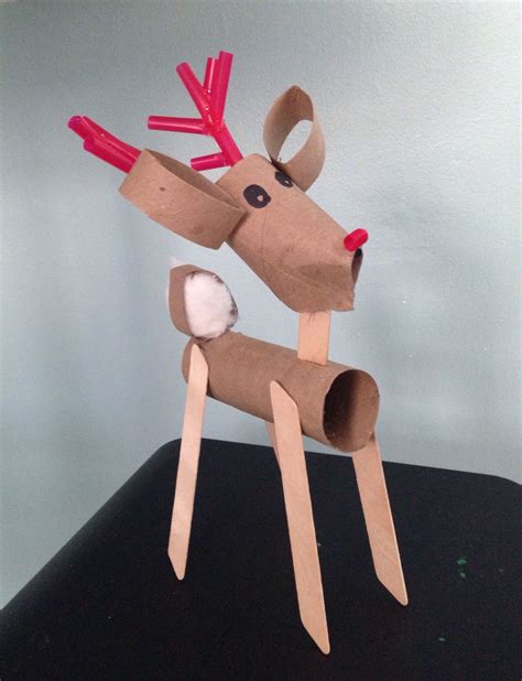 Paper Towel Roll Reindeer Christmas Craft Paper Christmas Decorations