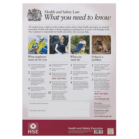 A3 Size Hse Uk Health And Safety Law Poster