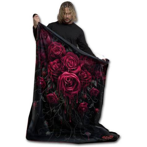 Official Blood Rose Fleece Blanket Buy Online On Offer