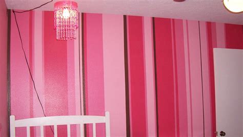 Pink Striped Walls Pink Striped Walls Stripe Wall Wall Treatments