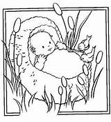 Coloring Pages Baby Bible sketch template