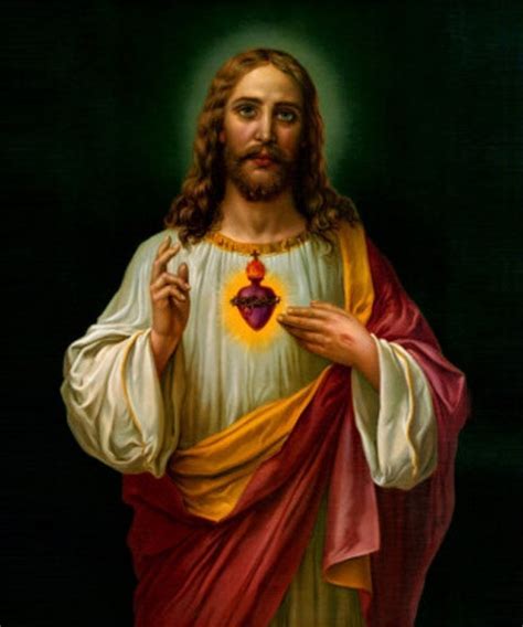 Sacred Heart Of Jesus Christ Religious Classical Portrait Oil Painting