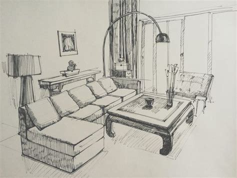 50 Furniture Pencil Drawing Ideas Interior Design Sketches Interior