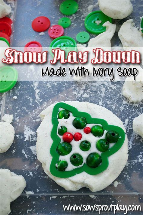 Snow Play Dough Made With Ivory Soap Christmas