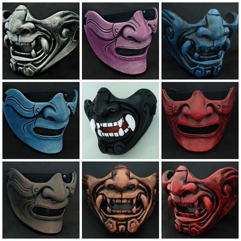 Samurai Face Masks Japanese Mask Japanese Tattoo Art Escudo Viking