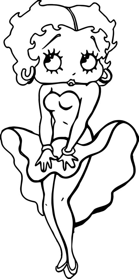 Printable Betty Boop Coloring Pages Printable Word Searches