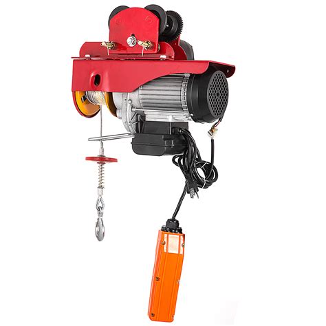 Electric Wire Rope Hoist W Trolley 40ft 5501100lb Resistant Overhead