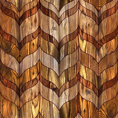 Abstract Wooden Paneling Pattern Seamless Background Wood Texture Stock Illustration