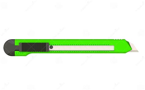 Green Utility Knife Stock Illustration Illustration Of Isolated 60346419