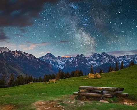 1280x1024 Tatras Mountains Milky Way Wallpaper1280x1024 Resolution Hd